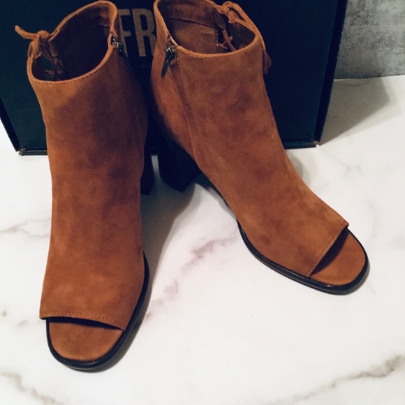 Frye Amy Side Ghillie Open Toe Ankle Boots 9.5 - Picture 6 of 9